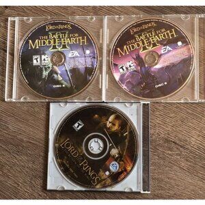 lord of the rings pc lot of 3 the battle for middle-earth 2 return of the king